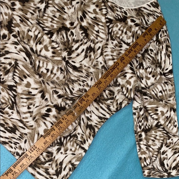 KAREN SCOTT sweater 3/4 sleeves scoop neck soft cotton cozy fuzzy NEW size XL - Picture 6 of 7